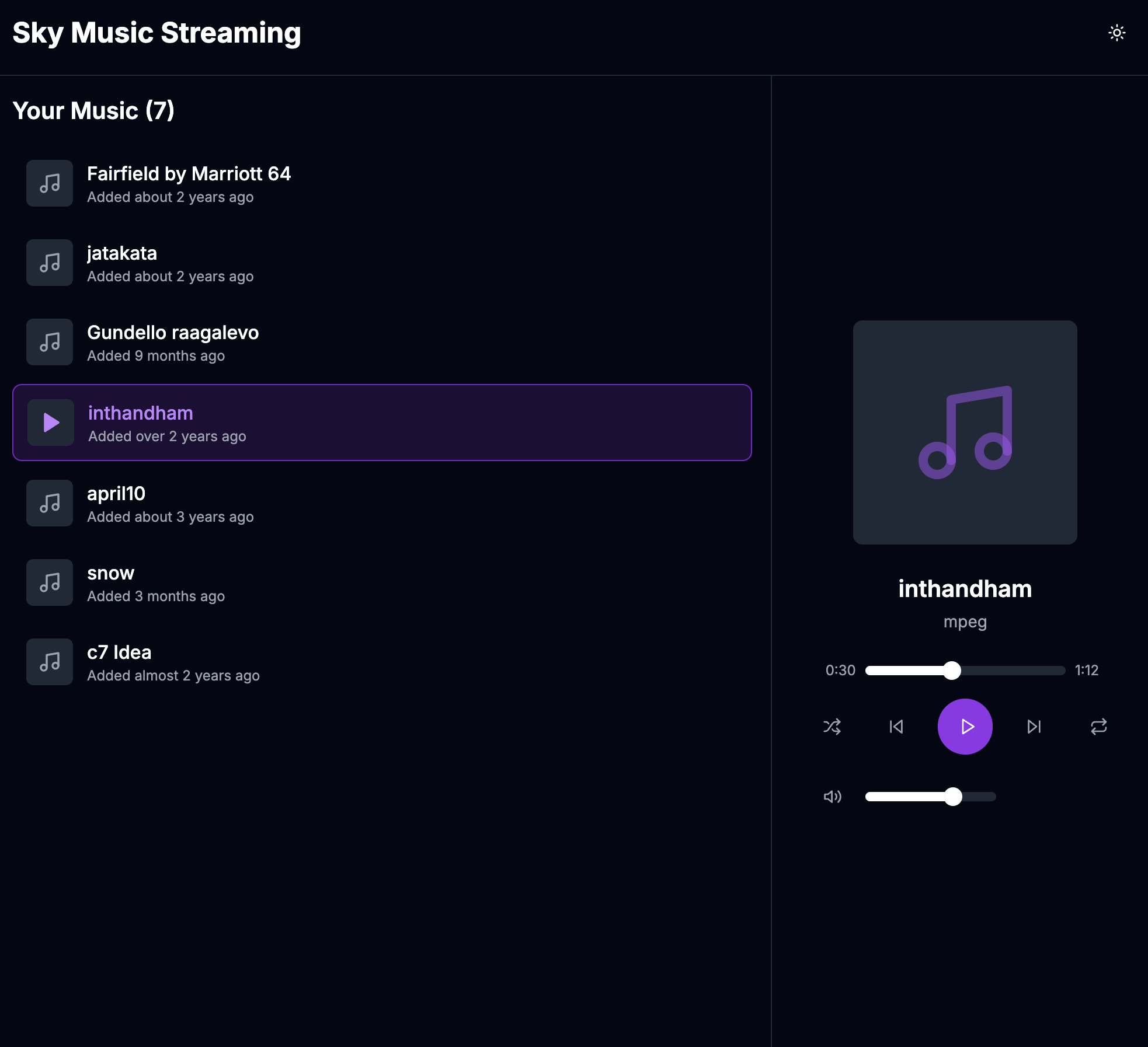 Audio Player